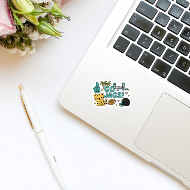 Go Jags! Jacksonville Cute Collage Vinyl Sticker