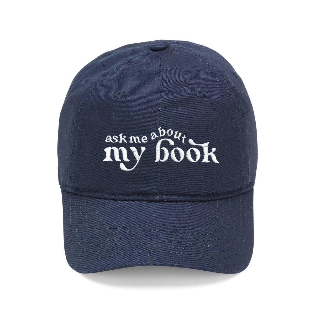 Ask Me About My Book Hat Cap: Black