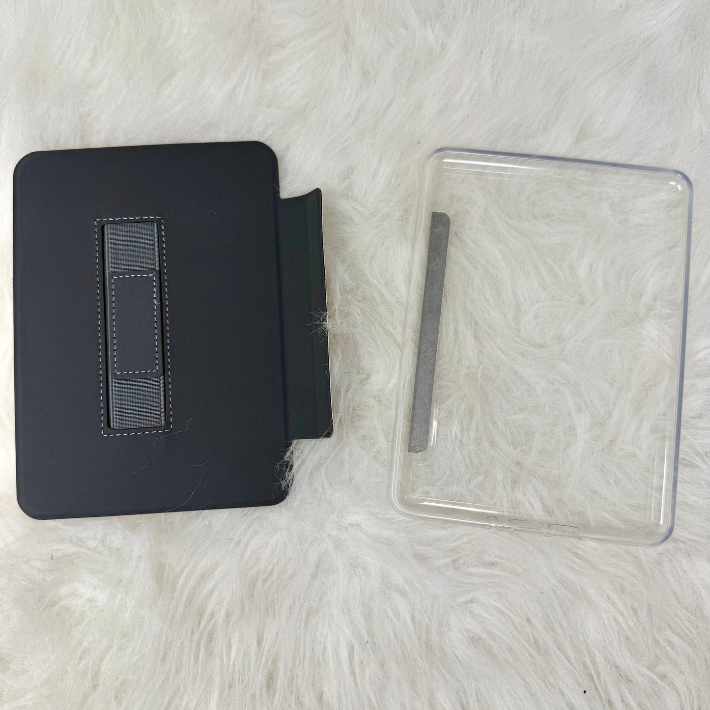 Retro Lizzie Millennial Book Lover Kindle Case Detachable w/ Clear Back