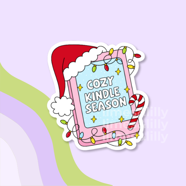 Cozy Kindle Season Vinyl Sticker