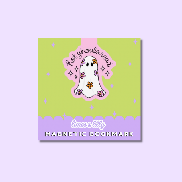 Hot Ghouls Read Magnetic Bookmark | Cute Halloween Bookish Bookmark