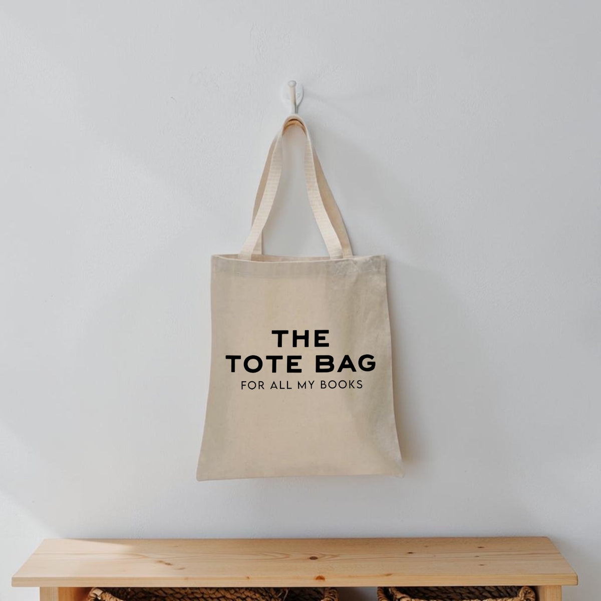 The Tote Bag for All My Books Canvas Tote Bag | Book Lover Tote