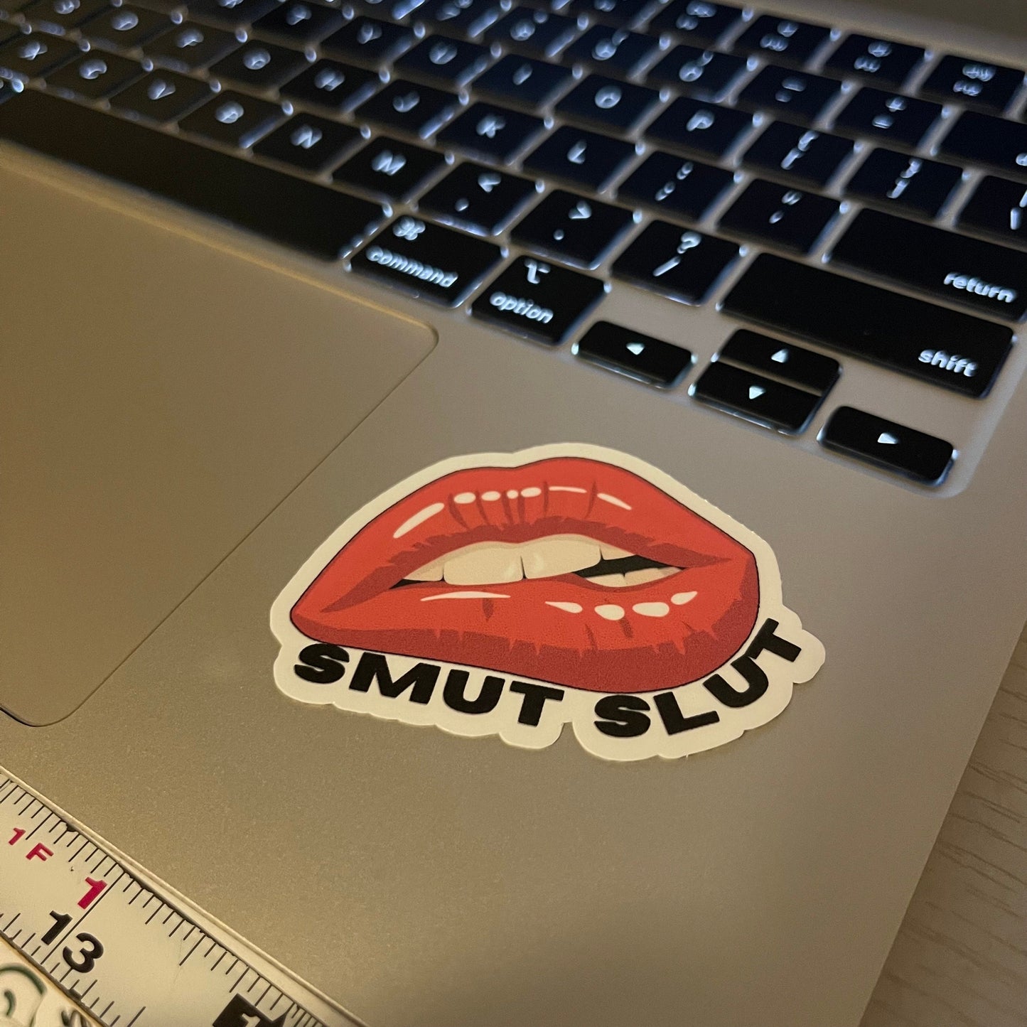 SMUT Slut lips mouth bookish stickers, dark romance, book stickers, kindle, laptop, romance reader, smut stickers, smutty, lover