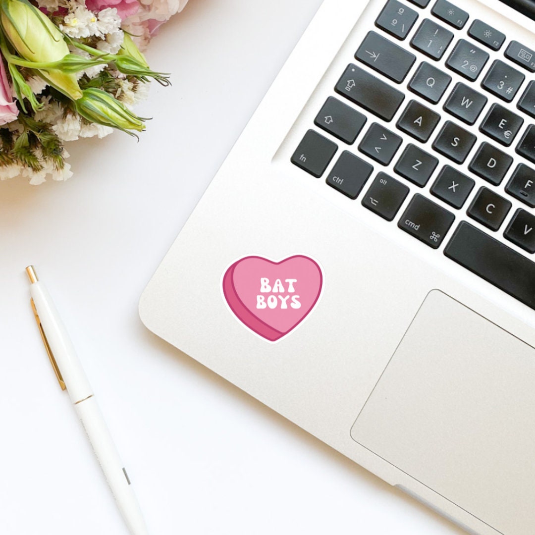 Bookish Boyfriend sticker, Bat Boys, ACOTAR, book inspired, bookish stickers, kindle, laptop, decal, romantasy book merch, heart