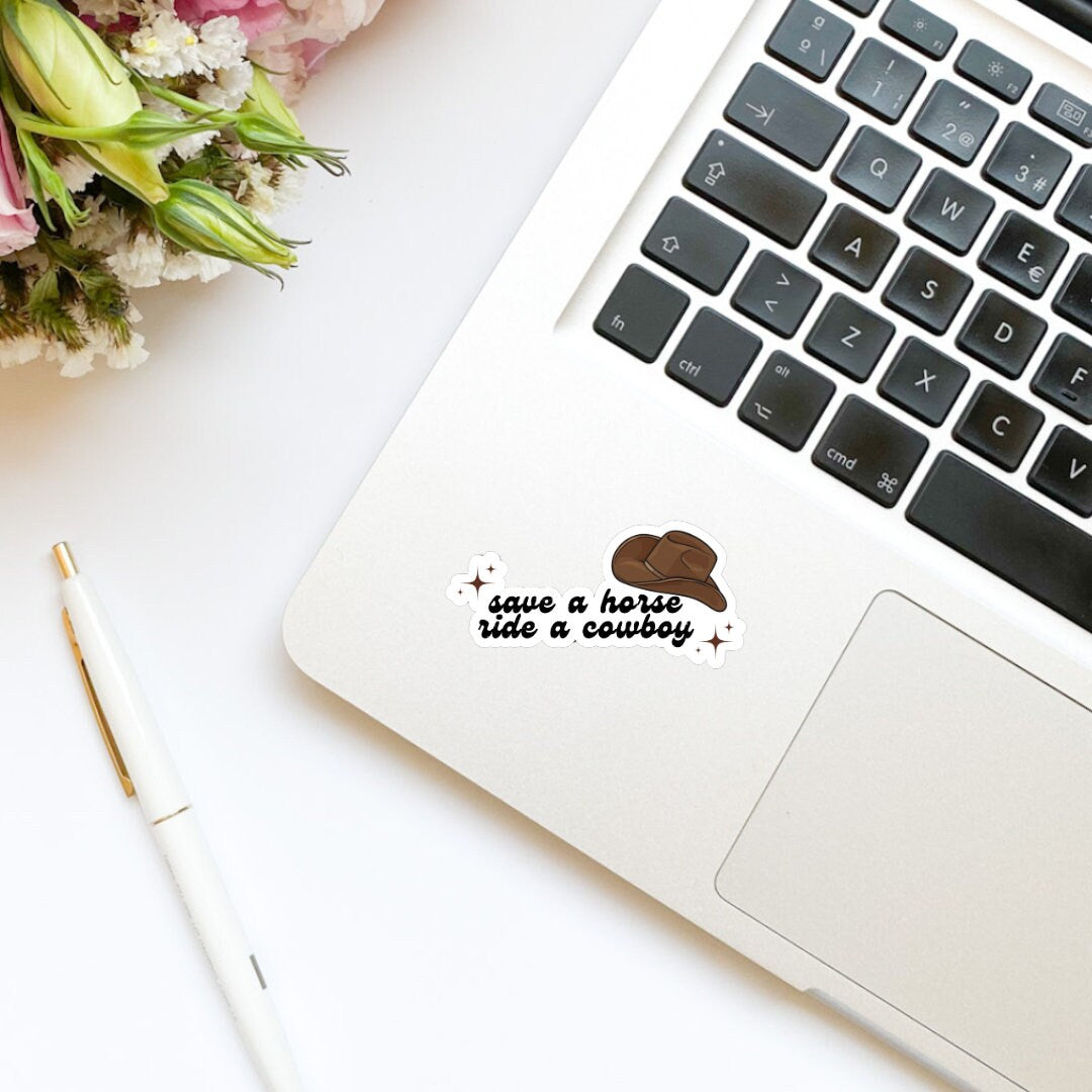 Cowboy romance stickers, cowboy romance era, kindle, romance reader, save a horse, cowboy hat, ride a cowboy, tumbler, bookish stickers