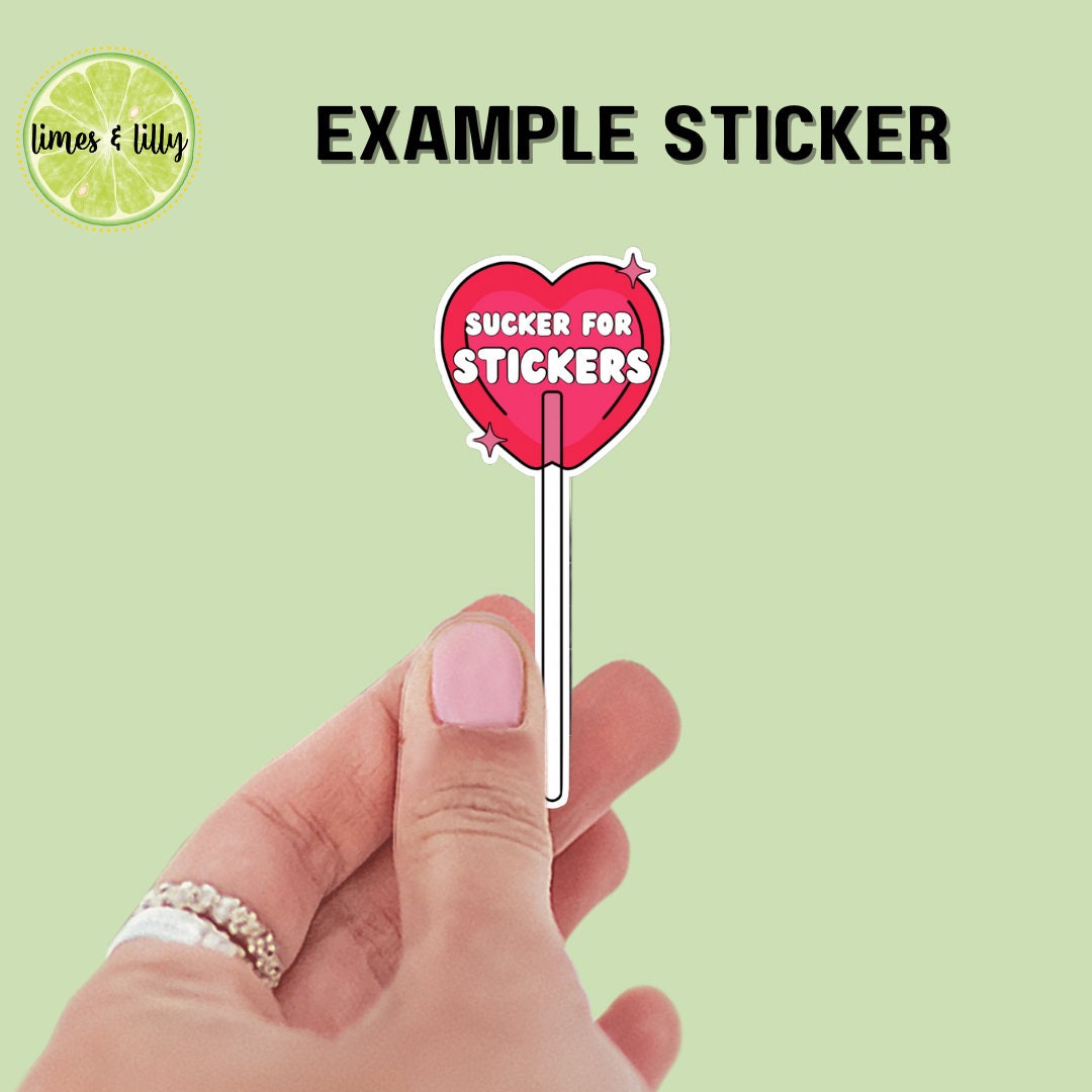 CUSTOM TEXT Sucker For Lollipop Sticker, personalized bookish sticker, booktok, personalized stickers, bookish stickers, spicy romance