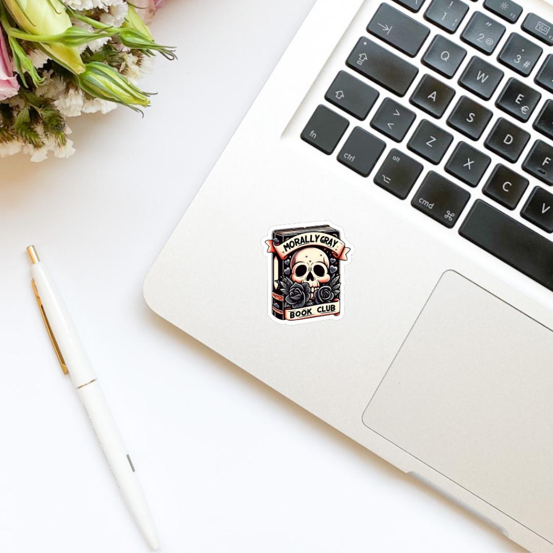 Morally Gray Grey Book Club Sticker | Bookish Stickers | Kindle Stickers | Water Bottle Stickers | Trendy