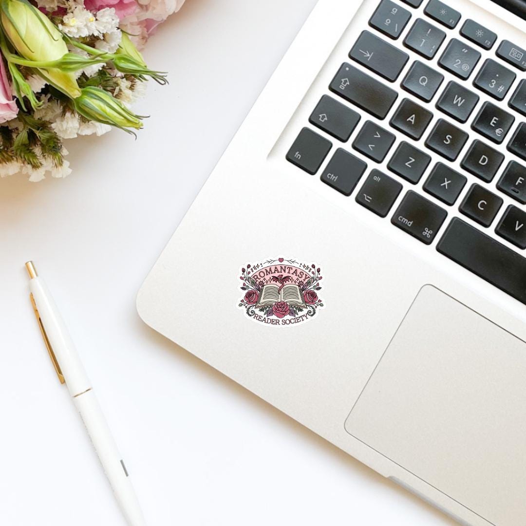 Romantasy Reader Society sticker, book stickers, kindle, laptop, spicy romance, bookish sticker, decal, water bottle, fantasy