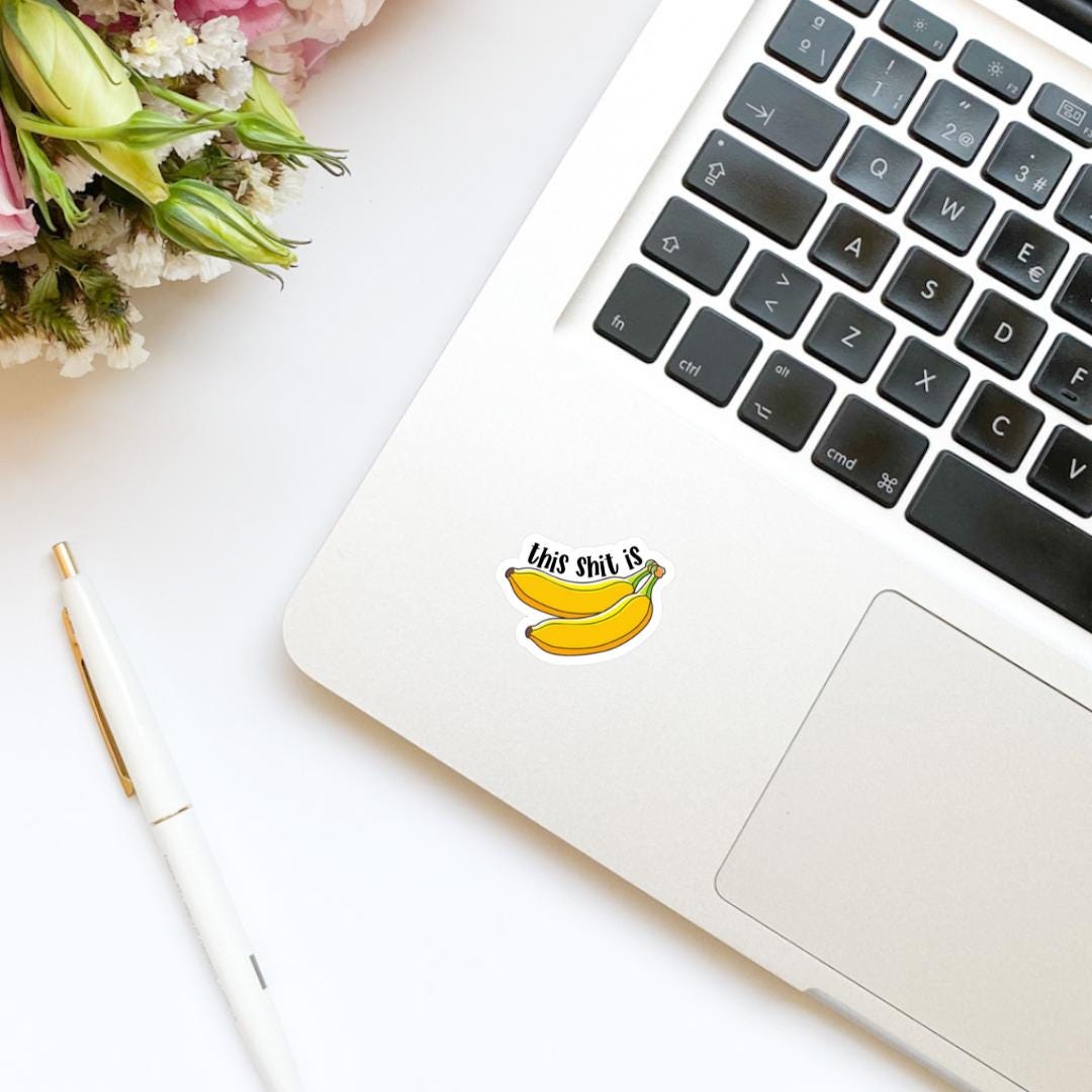 This Shit is Bananas Sticker | Kindle Stickers | Bookish Stickers | Water Bottle Sticker | Funny Sticker