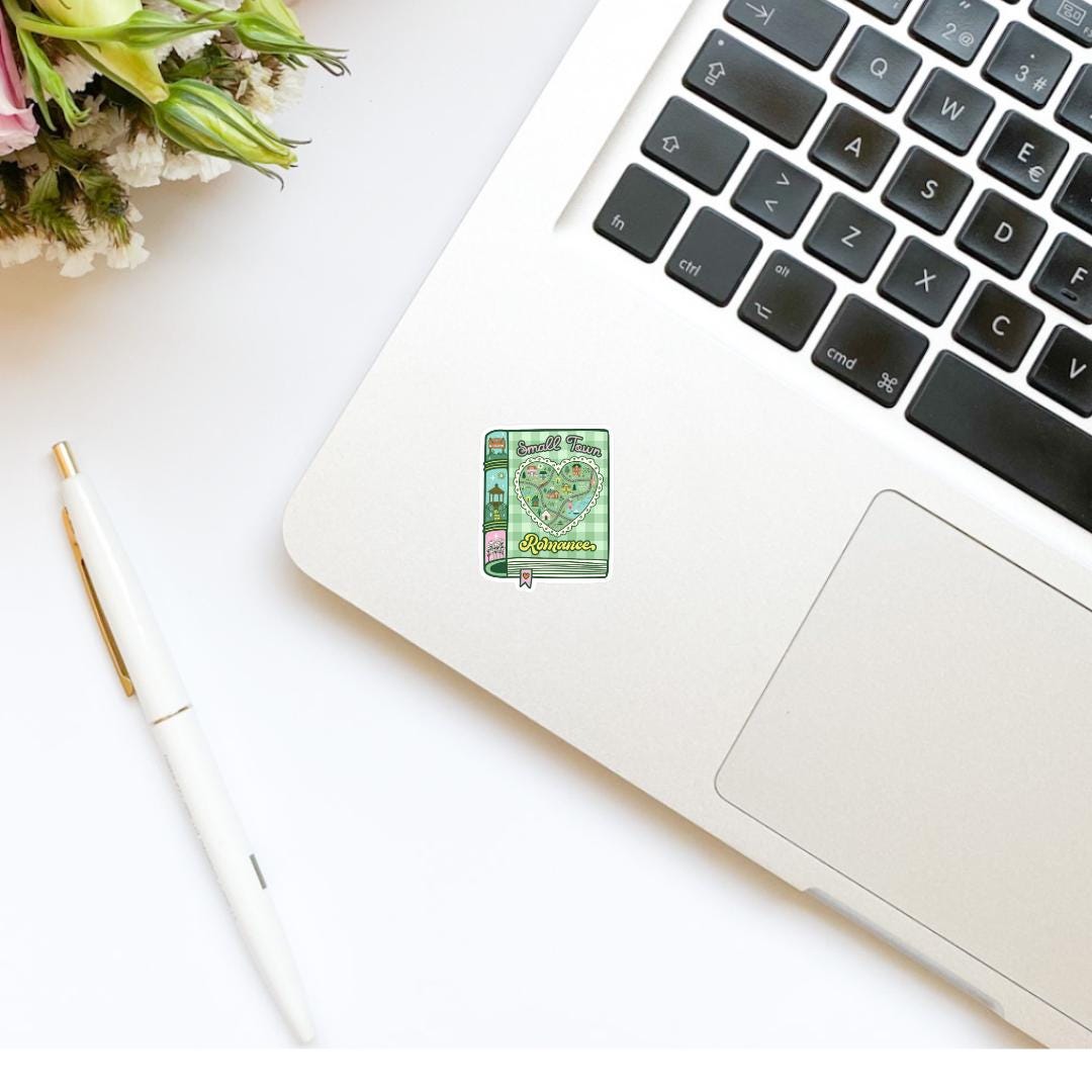 Small Town Romance Book Vinyl Sticker | Romance Tropes | Bookish stickers | kindle stickers | laptop | spicy romance |