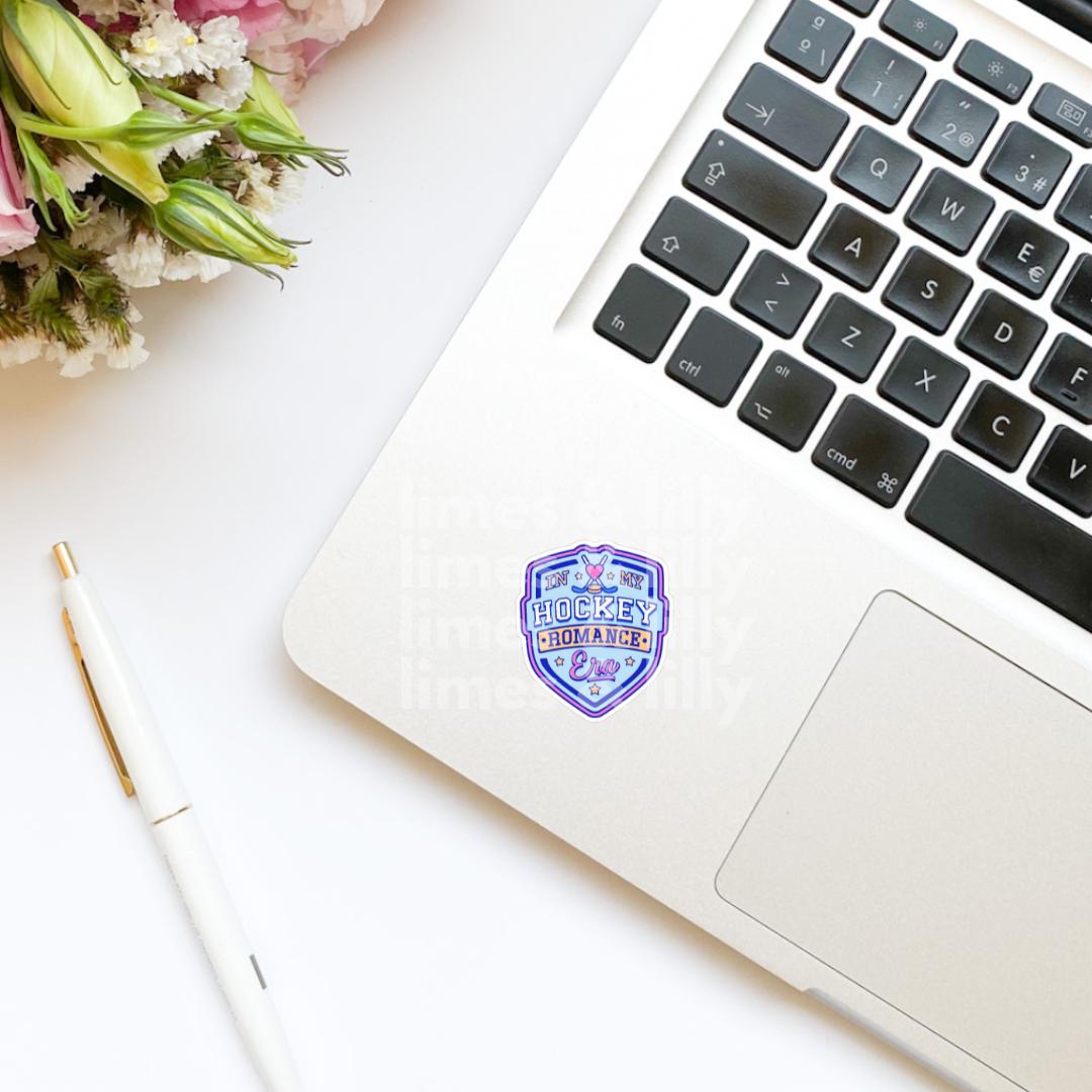 In My Hockey Romance Era Vinyl Sticker | Romance Tropes | Sports Romance | Bookish stickers | kindle stickers | laptop | spicy romance
