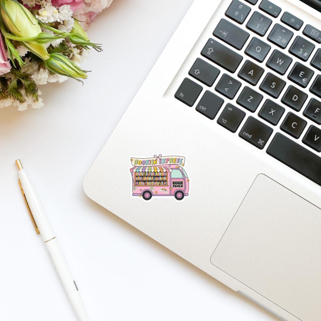 Bookish Express Book Truck Vinyl Sticker | Kindle Sticker | Bookish Stickers | Bookish Sticker | Trendy Stickers