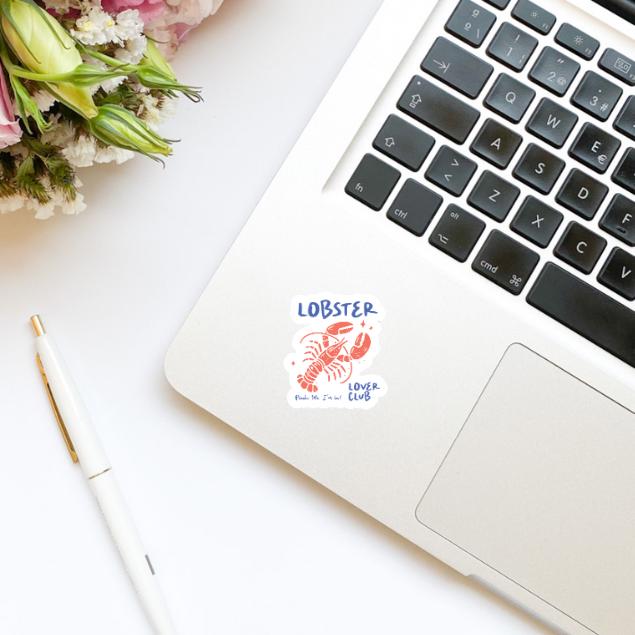 Summer Lobster Lover Club Vinyl Sticker | Kindle Stickers | Bookish Stickers | Trendy Stickers