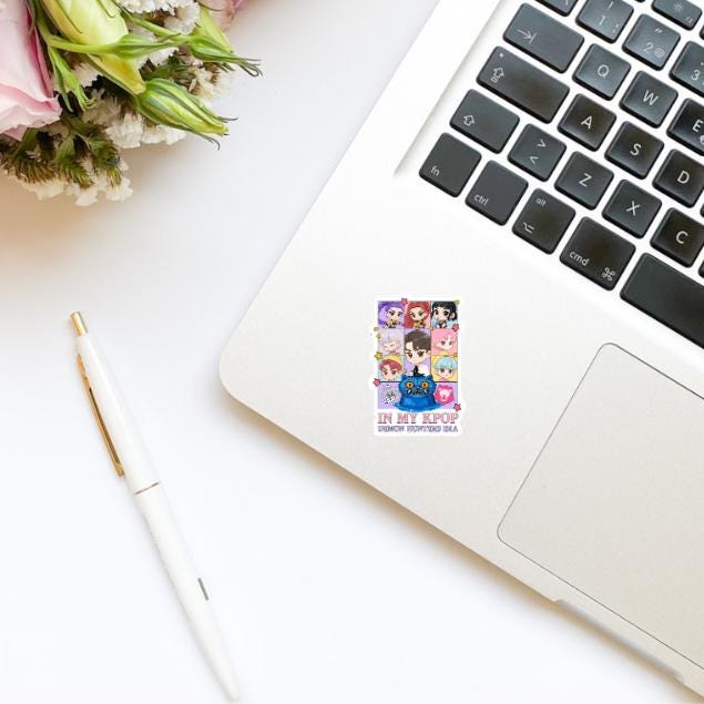 In My K-pop Demon Hunters Era Vinyl Sticker | Demon Hunters Sticker | Kawaii Anime Inspired Sticker | Kindle Sticker