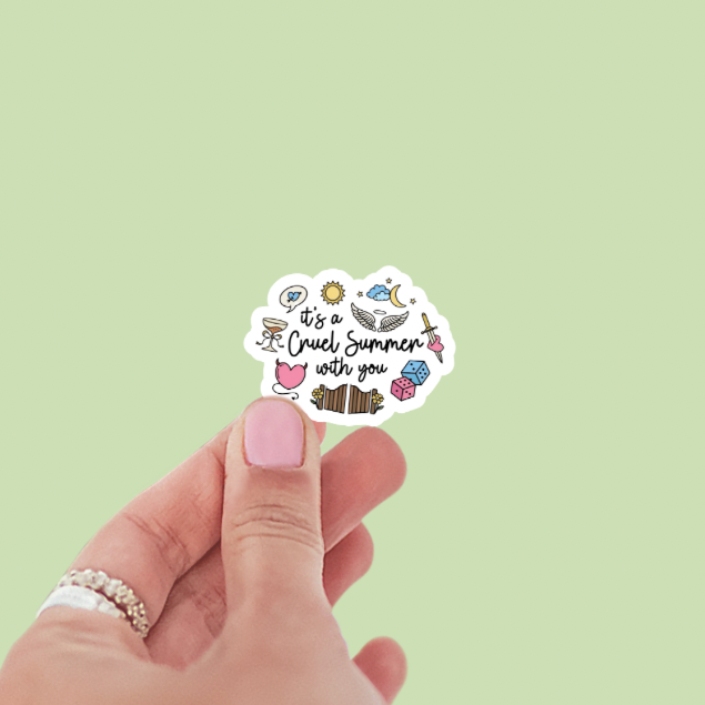It’s a Cruel Summer with You Bookish Vinyl Sticker