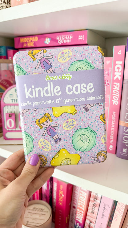 Retro Pocket Doll Compact Kindle Case | Nostalgic 90s Toy Inspired Kindle Paperwhite 12th Generation & Colorsoft Cover