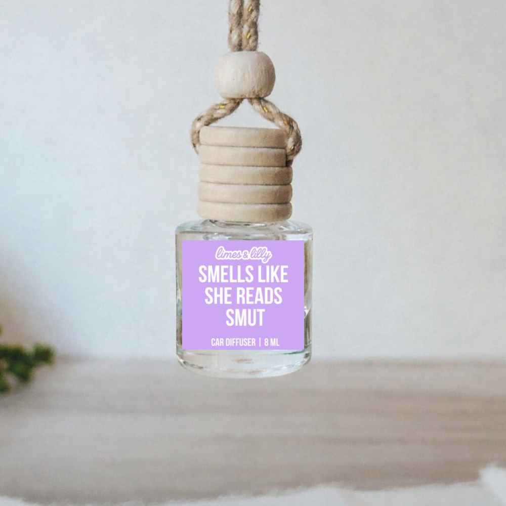 Bookish Car Diffuser | Choose Label & Scent | 8 mL Hanging Reed Air Freshener