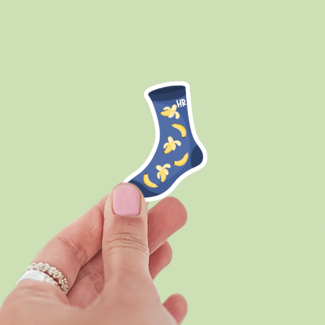 Banana Socks Heated Rivalry Vinyl Sticker