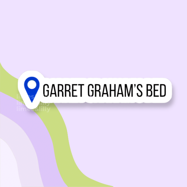 Garrett Graham’s Bed Hockey Romance Vinyl Sticker