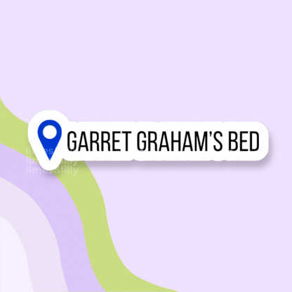 Garrett Graham’s Bed Hockey Romance Vinyl Sticker