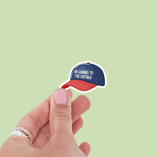 I’m Coming to the Cottage Hat Heated Rivalry Vinyl Sticker