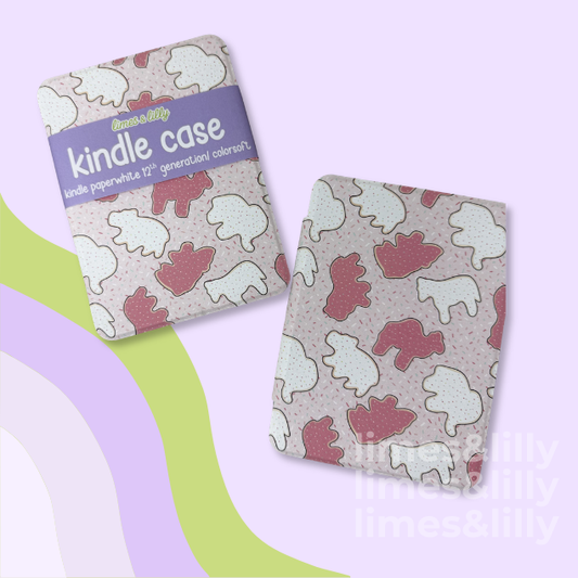 Sweet Treat Frosted Animal Cookies Crackers Kindle Case Clear Back