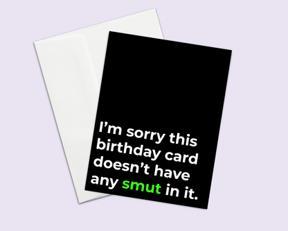 Funny Smut Reader Birthday Card | Greeting Card for Readers