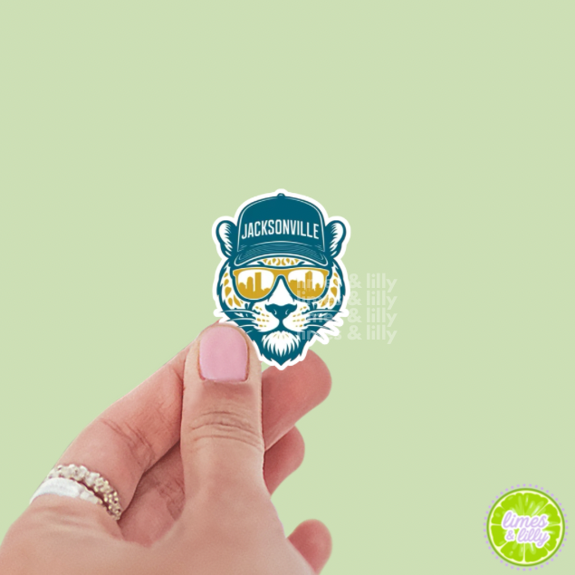 Jacksonville Jaguars Sunglasses Trucker Hat Cat Vinyl