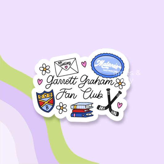 Garrett Graham Fan Club Off Campus Vinyl Sticker