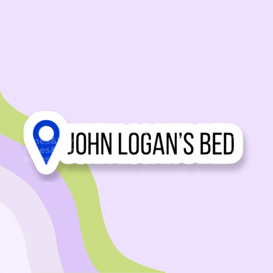John Logan’s Bed Hockey Romance Vinyl Sticker