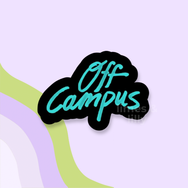 Off Campus Hockey Inspired Vinyl Sticker