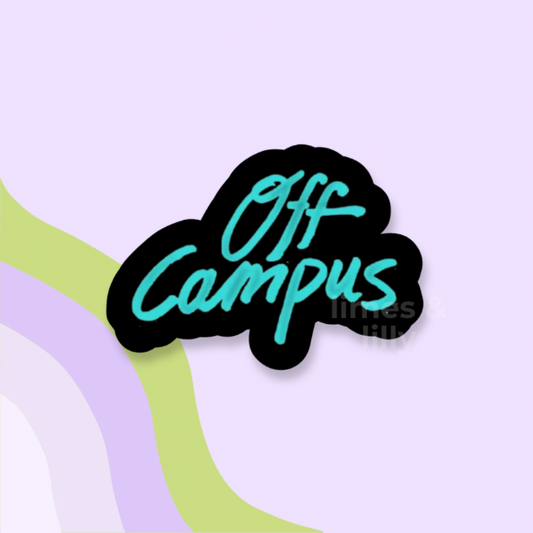 Off Campus Hockey Inspired Vinyl Sticker