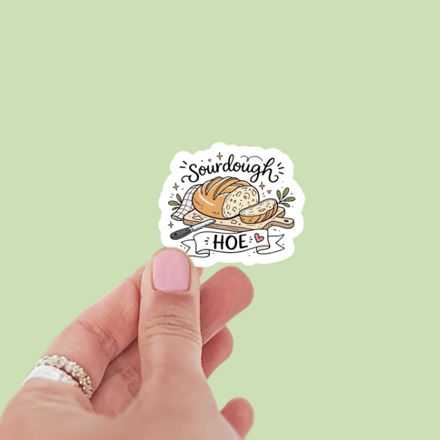 Sourdough Hoe Vinyl Sticker