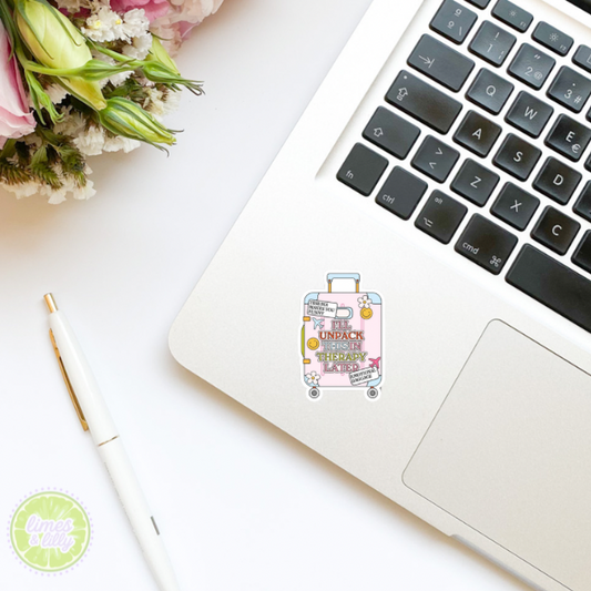 I’ll Unpack This in Therapy Later Suitcase Emotional Baggage Vinyl Sticker