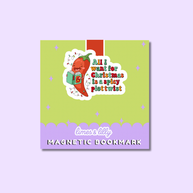 All I Want for Christmas Is a Spicy Plot Twist Magnetic Bookmark