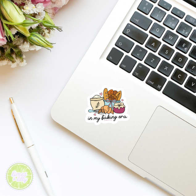 In My Baking Era Vinyl Sticker