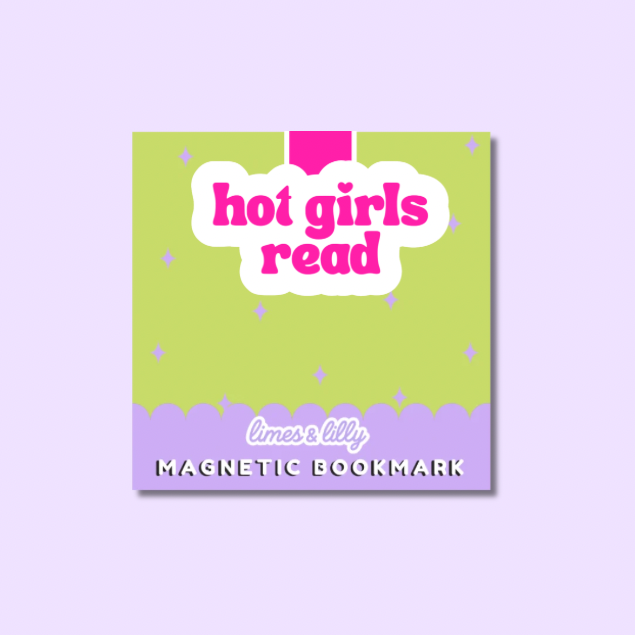 Hot Girls Read Pink Magnetic Bookmark