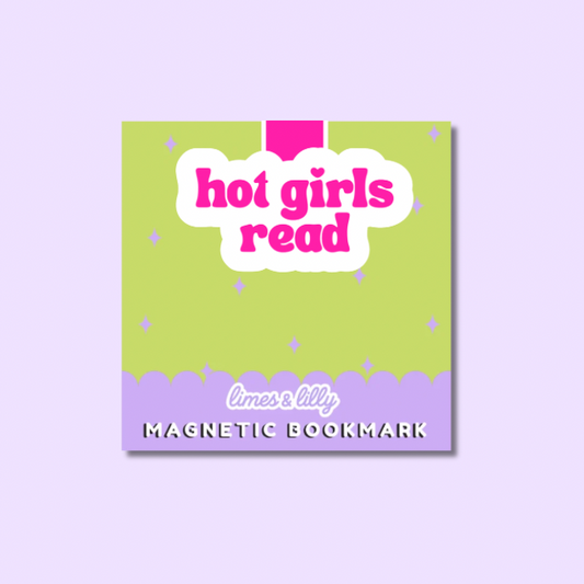 Hot Girls Read Pink Magnetic Bookmark