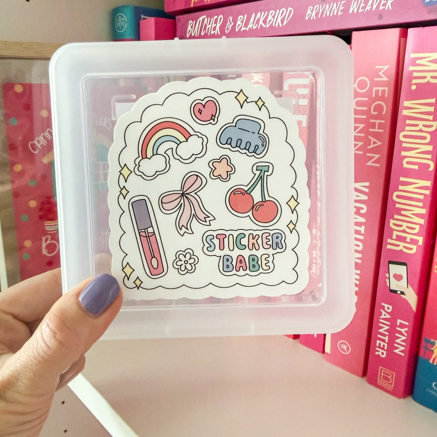 Sticker Storage Box – “Sticker Babe” Organizer
