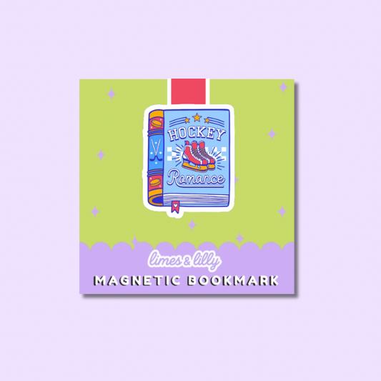 Hockey Romance Book Magnetic Bookmark