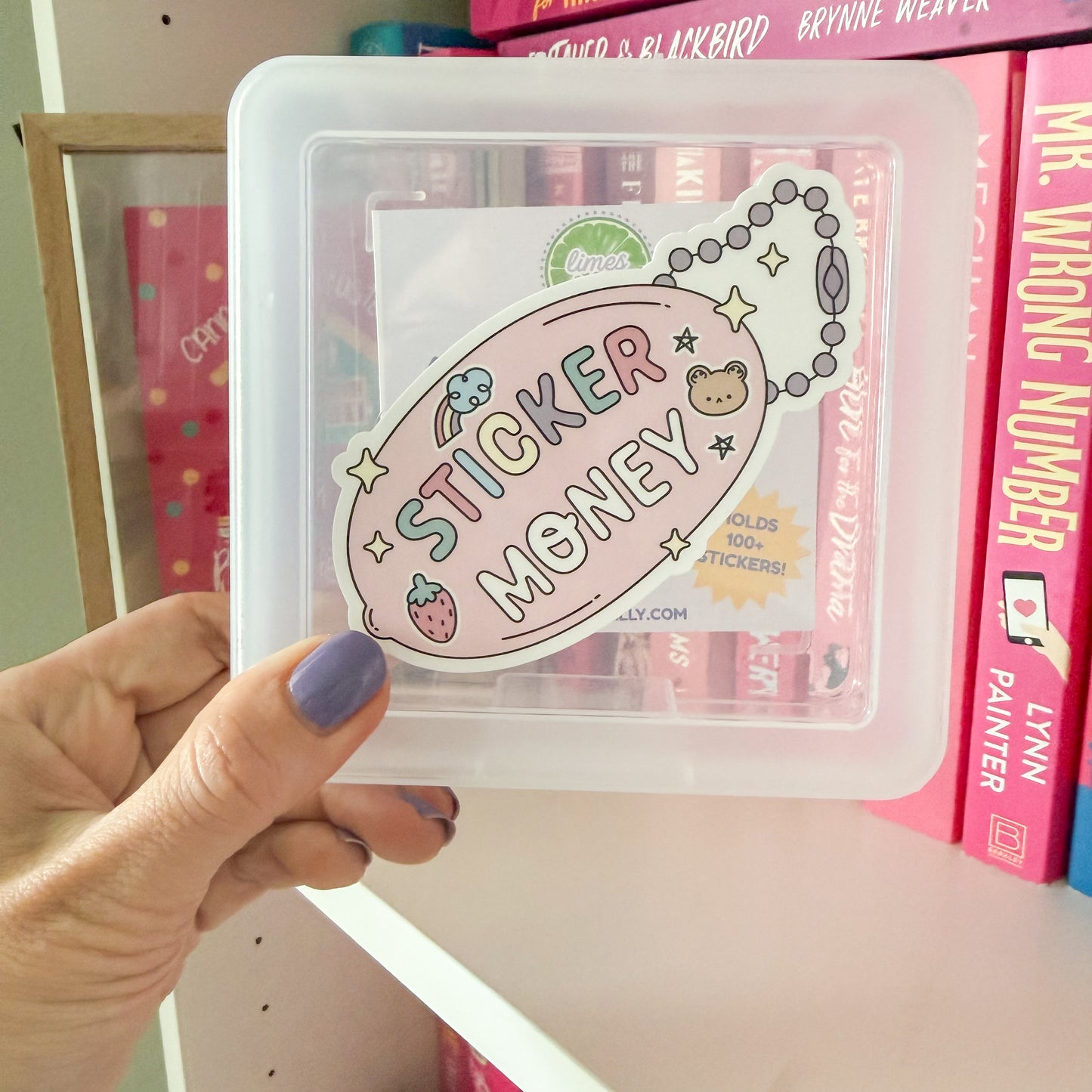 Sticker Storage Box – “Sticker Money” Cute Organizer