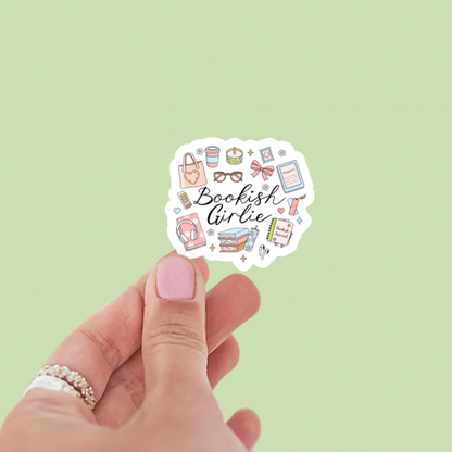 Bookish Girlie Must Haves Vinyl Sticker
