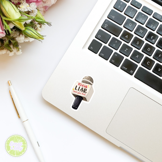It’s a Lie Liar Told You That Microphone Heated Rivalry Vinyl Sticker