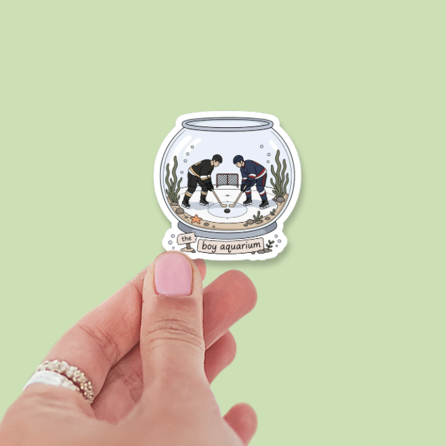 The Boy Aquarium Hockey Romance Vinyl Sticker