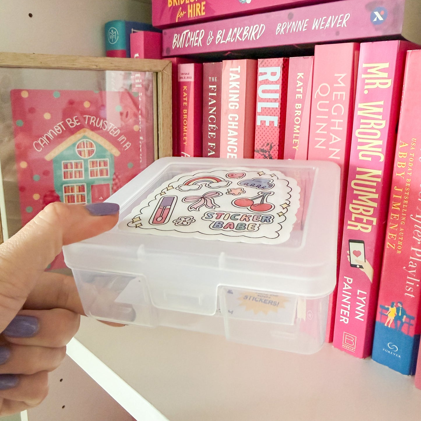 Sticker Storage Box – “Sticker Babe” Organizer