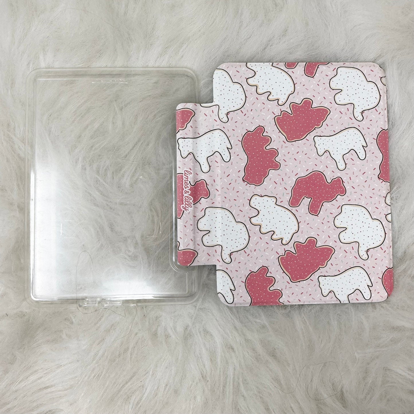 Sweet Treat Frosted Animal Cookies Crackers Kindle Case Clear Back