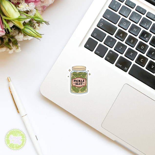 Pickle Slut Jar Vinyl Sticker