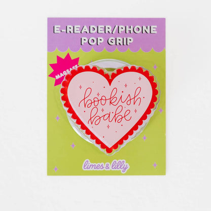 Bookish Babe Heart MagSafe Kindle & Phone Grip