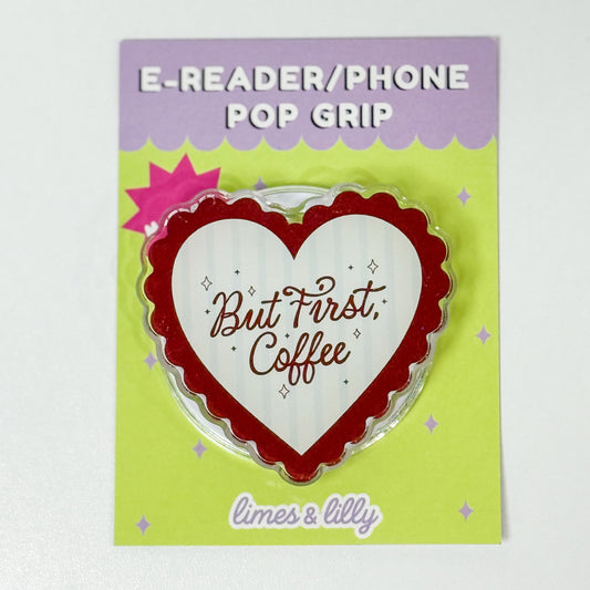 But First, Coffee Heart MagSafe Kindle & Phone Grip