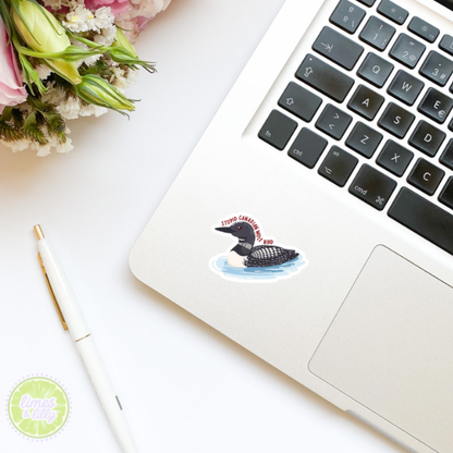 Stupid Canadian Wolf Bird Heated Rivalry Vinyl Sticker